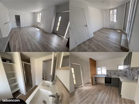 à louer – maison t3 entièrement rénovée avec deux terrasses  grand garage et cave – saint-
