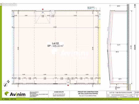boutique 496 m² épinal