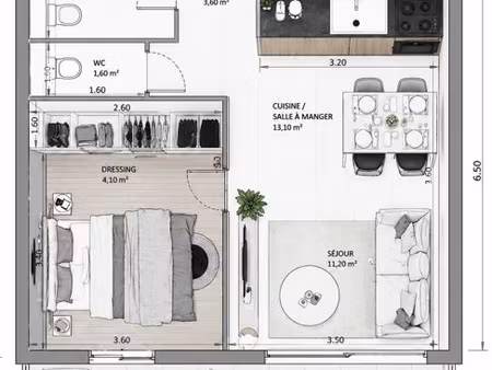 appartement t2 à louer