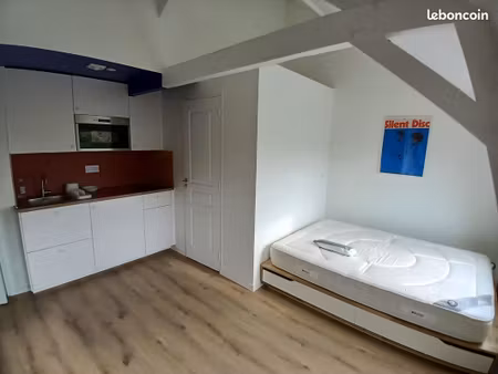 location studio lumineux refait à neuf - 18m2 - la madeleine  10min du vieux lille - idéal