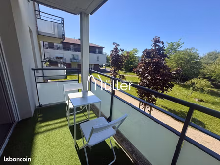 appartement t2 récent de 49 m² avec terrasse de 9m2 – secteur sart-babylone villeneuve-d'a