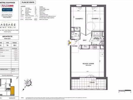 appartement t3 récent – quartier saint-félix – disponible au 28/09/2026