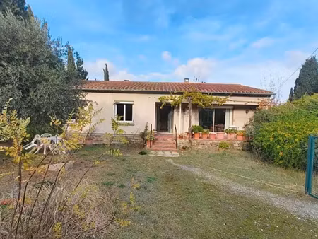 maison 120 m² de plain-pied + terrain constructible – à 5 min de carcassonne – 250 000