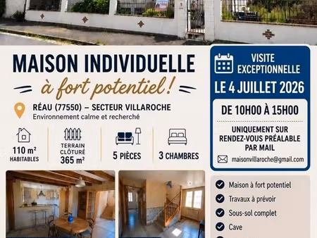 maison familiale 110m2 (visites regroupées le 4 juillet)