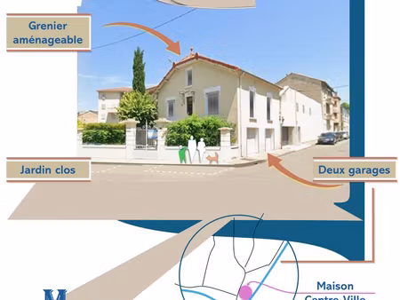 belle maison lumineuse sur une place calme proche des lycées/ecoles et de toutes les commo