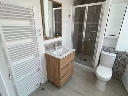 location appartement meuble de 35 m² avec une cour de 50 m² - 2 pièces à boissy-saint-lége
