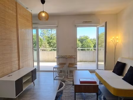 grand t1 bis meublé (37 m²) + terrasse 18 m² – résidence avec piscine (billère)