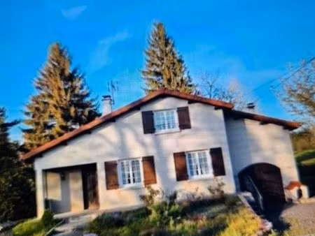 villa plein pied de 100 m2 sur terrain plat  arboré & clos de murs d'une surface de 1932 m