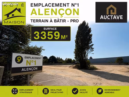 terrain 3559 m² alencon