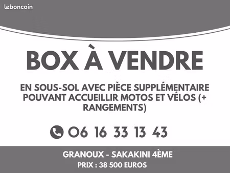 garage box à louer