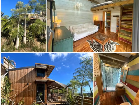 joli bungalow bois à louer 1 à 2 pers