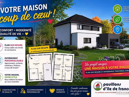 maison 130 m² avec terrain à meaux (77)