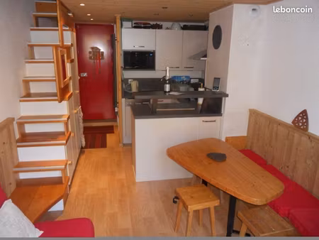 les arcs 1800 – duplex skis aux pieds  balcon  dernier étage  entièrement rénové  8 coucha