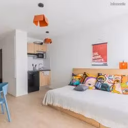 studio/t1 en résidence étudiante à la rochelle