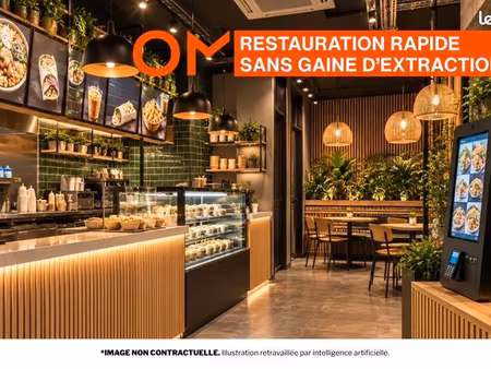 fonds de commerce restauration rapide 40 m²