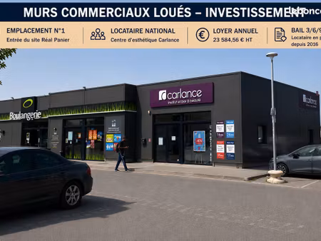 murs commerciaux loués – investissement patrimonial – emplacement n°1 – réal panier – le p
