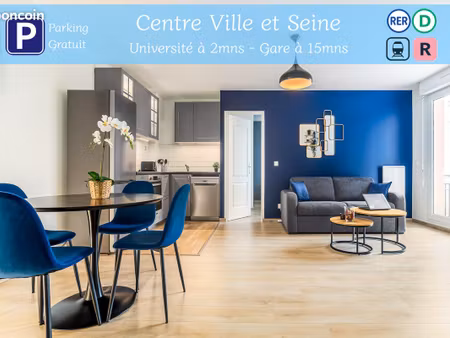melun université – f2 meublé 45m²