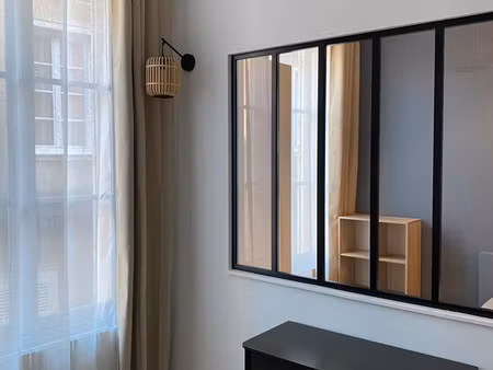 appartement meublé 2 pièces rénové  traversant et lumineux  35 m²  rue piétonne  cœur hist