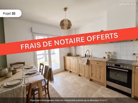 senlis : appartement 3 pièces avec terrasse - 63 m²