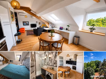 appartement meublé haut de gamme – 43 m² – vue exceptionnelle sur l'allier et les parcs – 