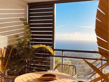 à vendre – t2 avec vue mer imprenable – colline des camélias – saint-denis