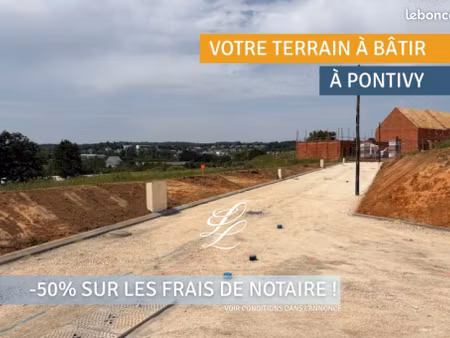terrain 439 m² pontivy