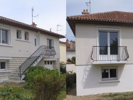 pavillon sur sous-sol rénové-t4/96m²-quartier de la pierre levée particulier