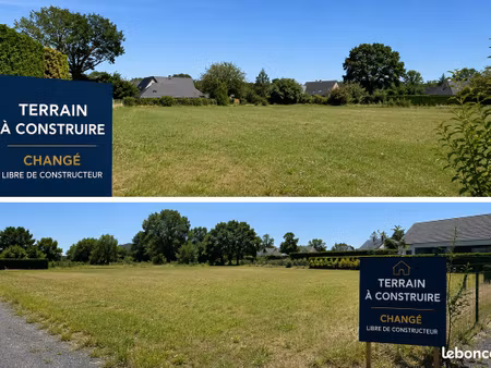 terrain à bâtir de 1 100 m² – libre de constructeur – changé (route de l'épau) – 49 000