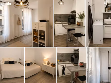 studio meublé 27 m² – paris 9e – quartier trinité / saint-georges - 1250 eur cc - dispo 11