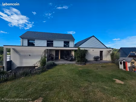 maison contemporaine 135m² - vue vallée- terrain 2 960m² - bec-de-mortagne