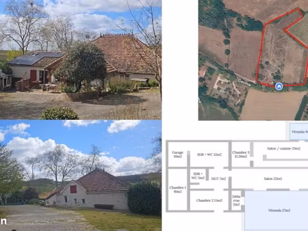 maison + gîte indépendant sur 1 8 ha – lauzerte  chemin de compostelle