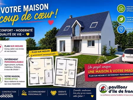 maison 125 m² avec terrain à plailly (60)