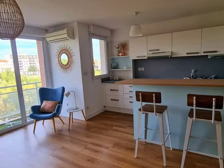appartement t2 meublé espace méditerranée - 50m² - vue sur têt
