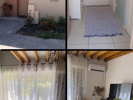 maison 42m2- jardin  terrasse  parking privatif- villa t2 residence la reynarde/ marseille