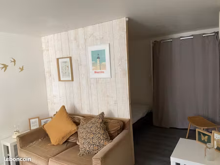 location à l'année biarritz studio et jardinet