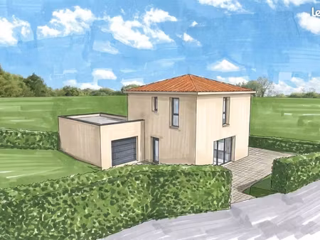 projet de construction d'une maison 90 m² avec terrain à anse (69)
