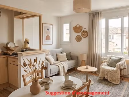 appartement t3 56m2 2 chambres avec garage  proche centre et gare