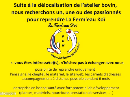 vente ferme aquacole créée en 2012