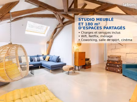 coliving avec salle de sport  coworking  salon cinéma...