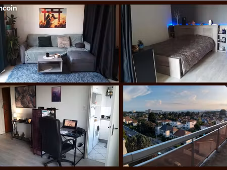 studio 32m carré bron + terrasse