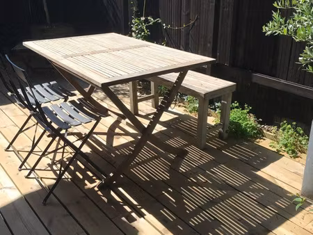 appartement meublé avec terrasse fondaudege/saint seurin