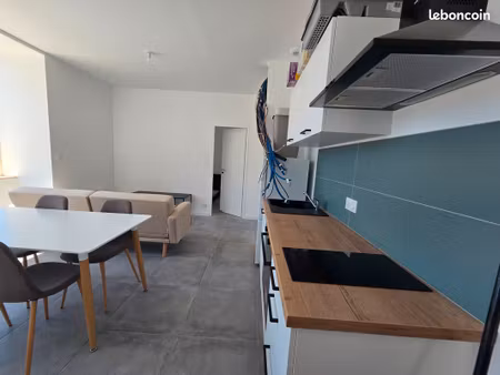 appartement t3 meublé rénové avec terrasse et grand jardin  parking privé