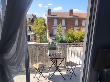 à louer – appartement meublé de 29 m² avec balcon  parking et cave – reims