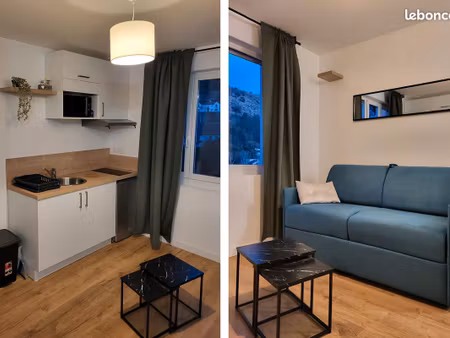 studio meublé - parking - wifi - jardin - box stockage