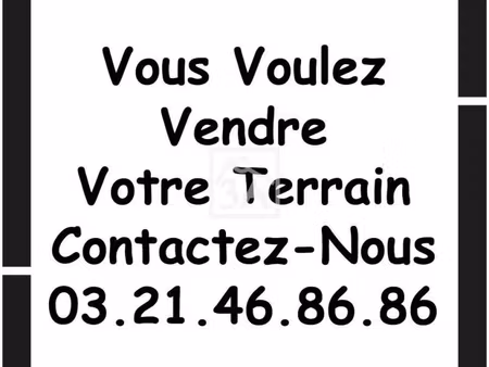 terrain 9 500 m² calais