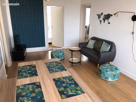 appartement 80m² lumineux avec vue – 4 chambres – mont-saint-aignan parc de l'andelle