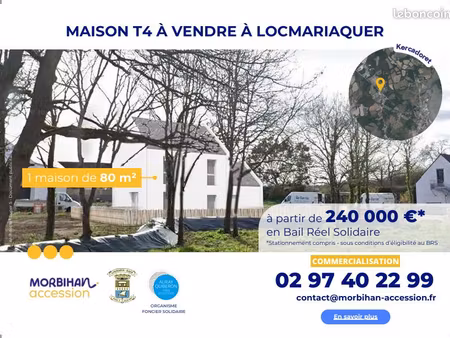 maison 82 m² locmariaquer