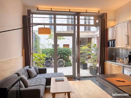 bureau / local professionnel de caractère – 44 m² – calme sur cour – paris 10e – gare du n