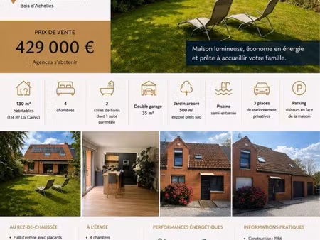 maison familiale semi individuelle en parfait état technique