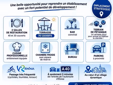 restaurant 529 m² clarafond-arcine
